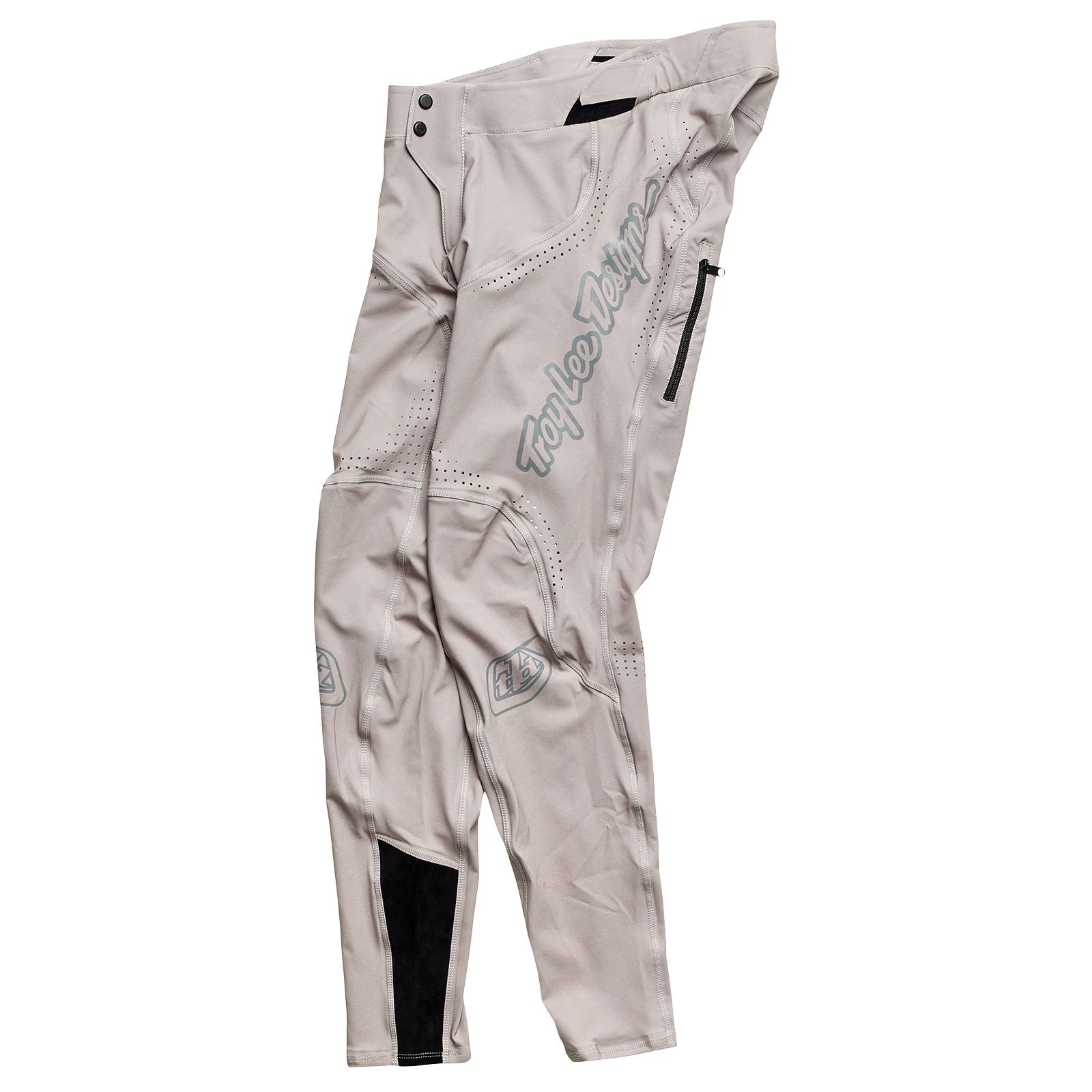 A TLD Sprint Ultra pant on a black background, featuring a lightweight design.