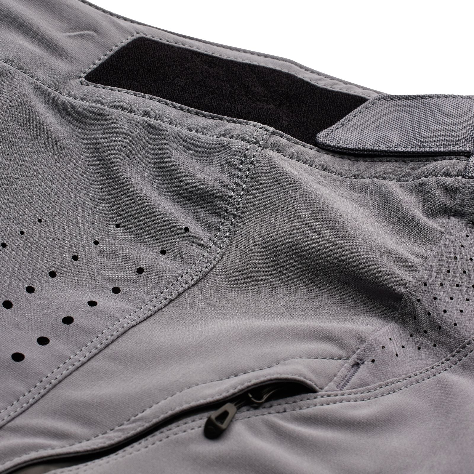 A close up of a grey TLD Sprint Pant Mono Charcoal.