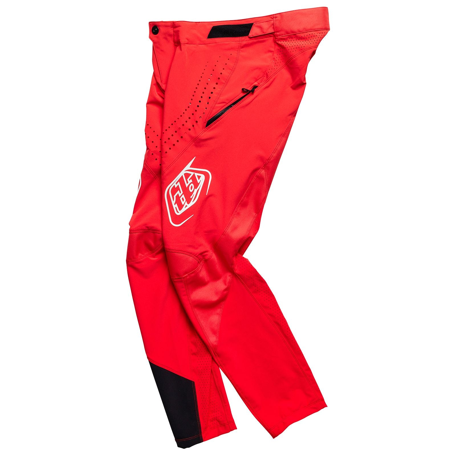 A TLD Sprint Pant Mono Race Red with black accents.
