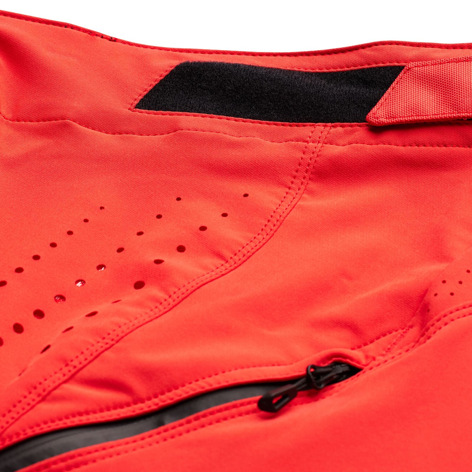 A close up of a red TLD Sprint Pant Mono Race Red.