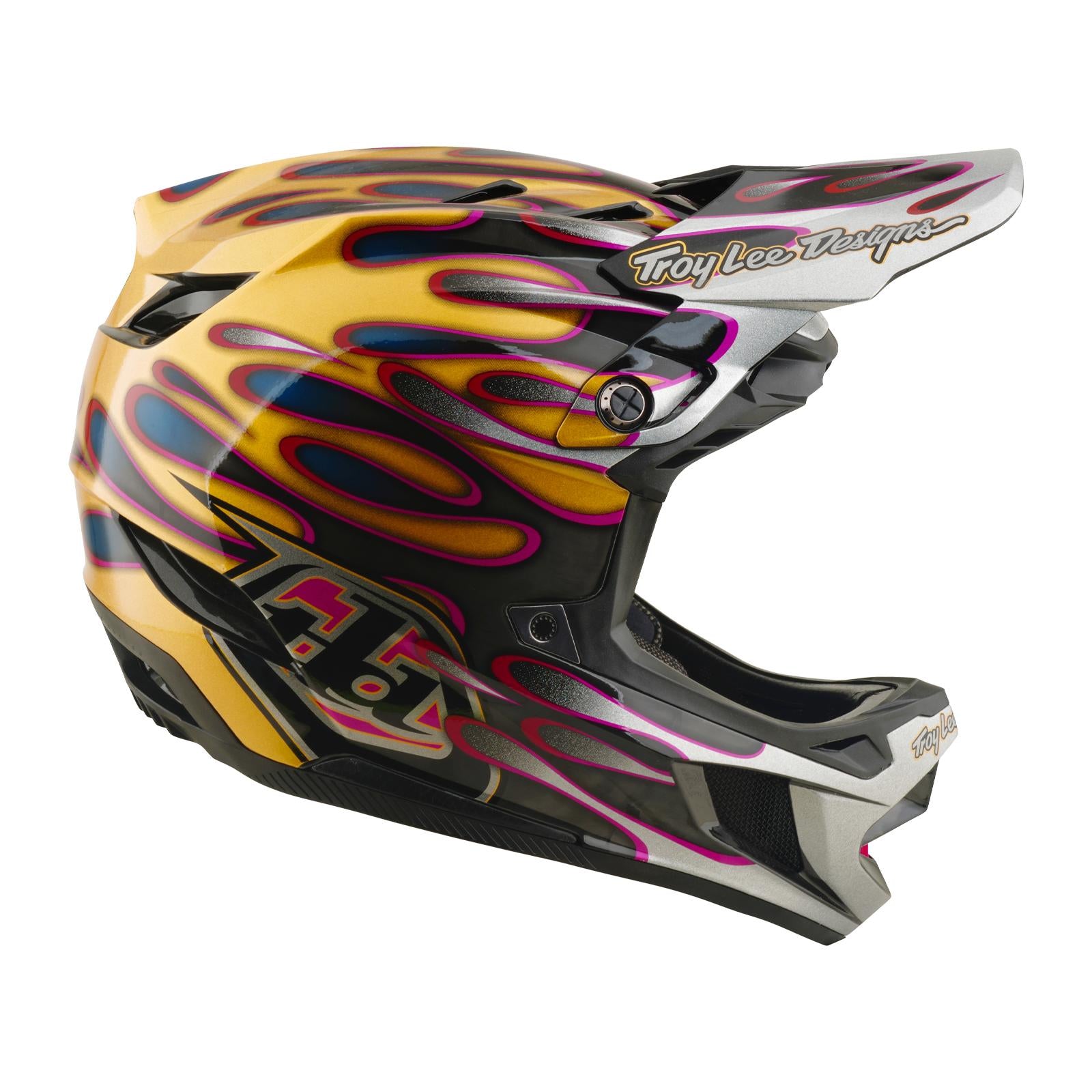 TLD 26.1 D4 AS Carbon Helmet / Overspray Gold/Black
