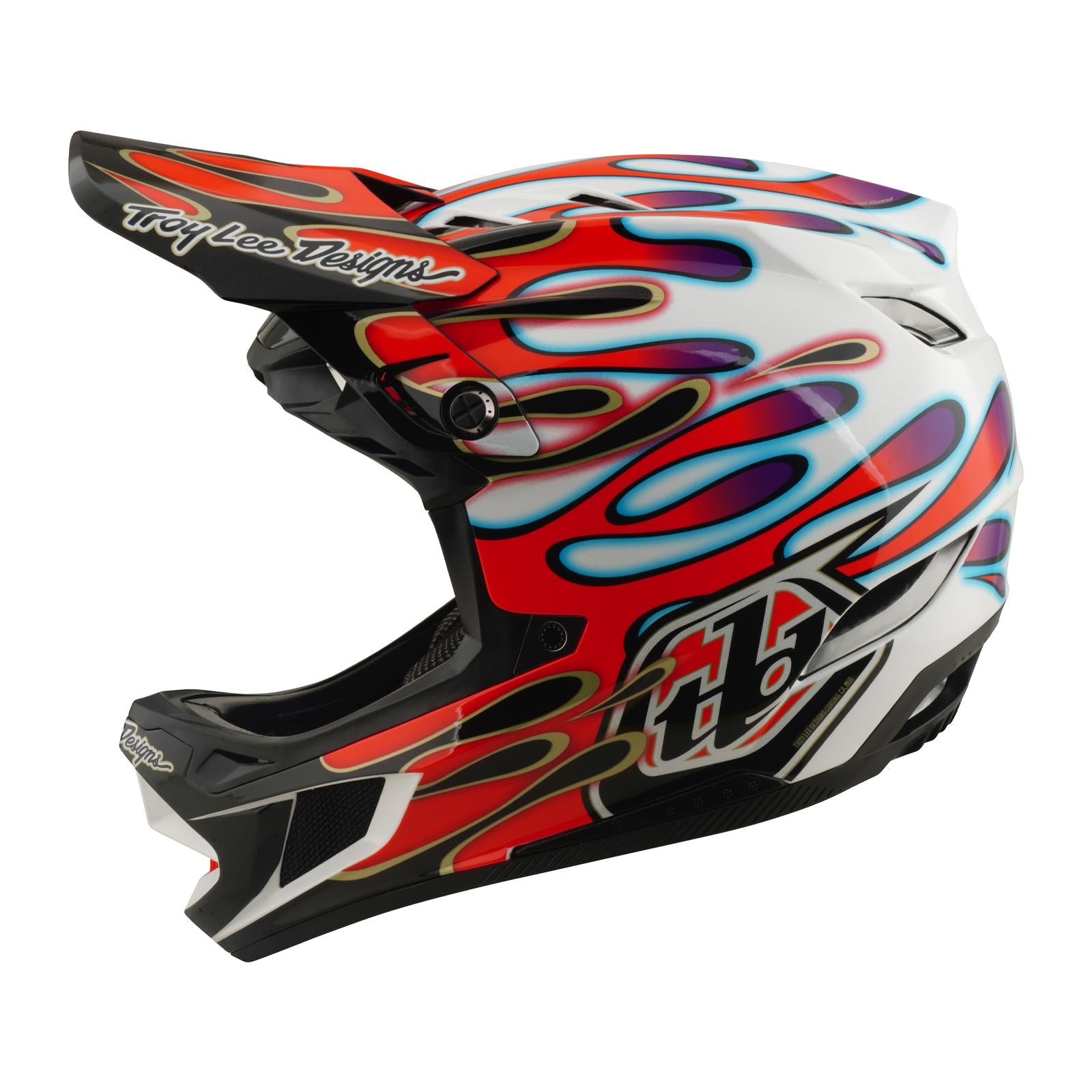 TLD 26.1 D4 AS Composite Helmet / Overspray White/Red