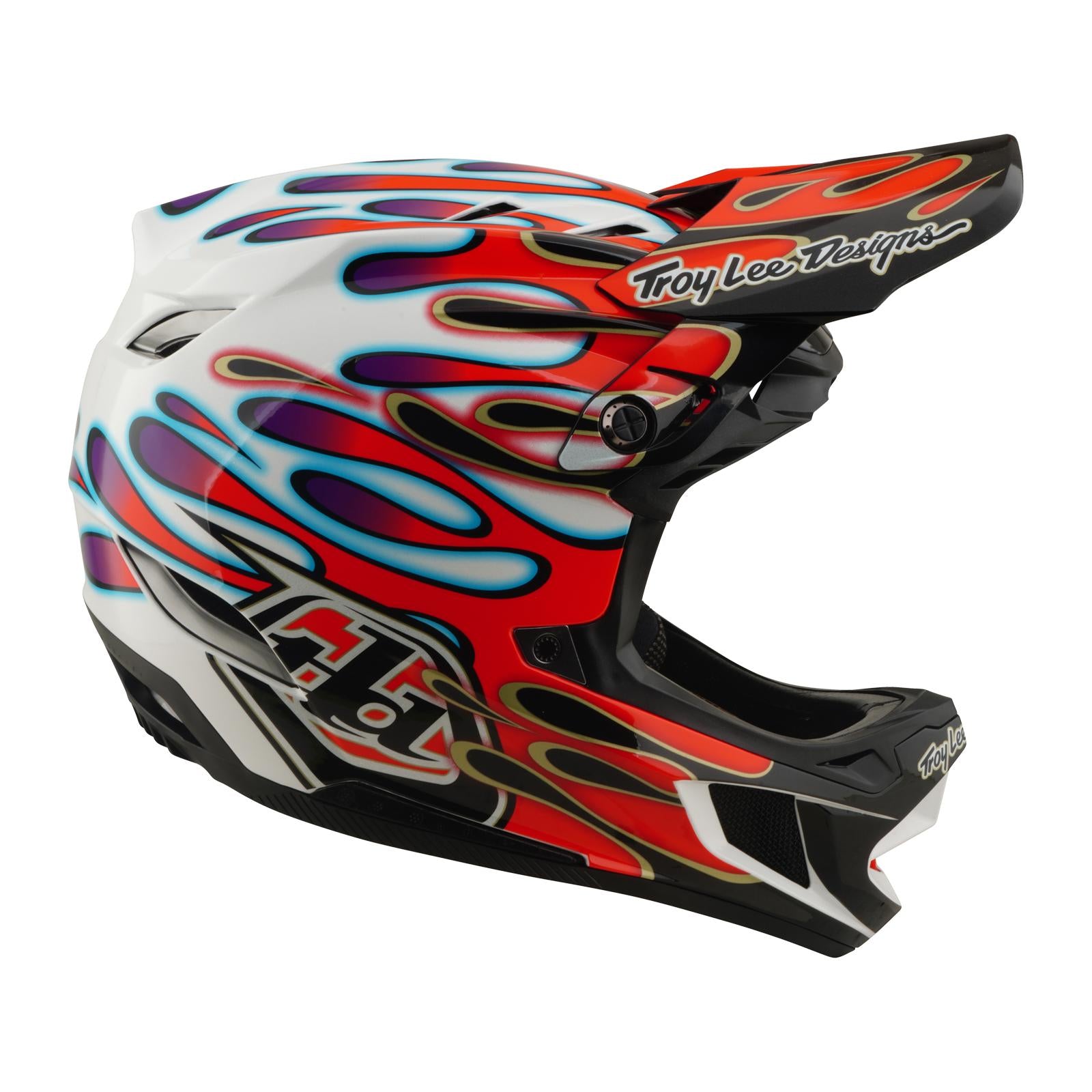 TLD 26.1 D4 AS Composite Helmet / Overspray White/Red