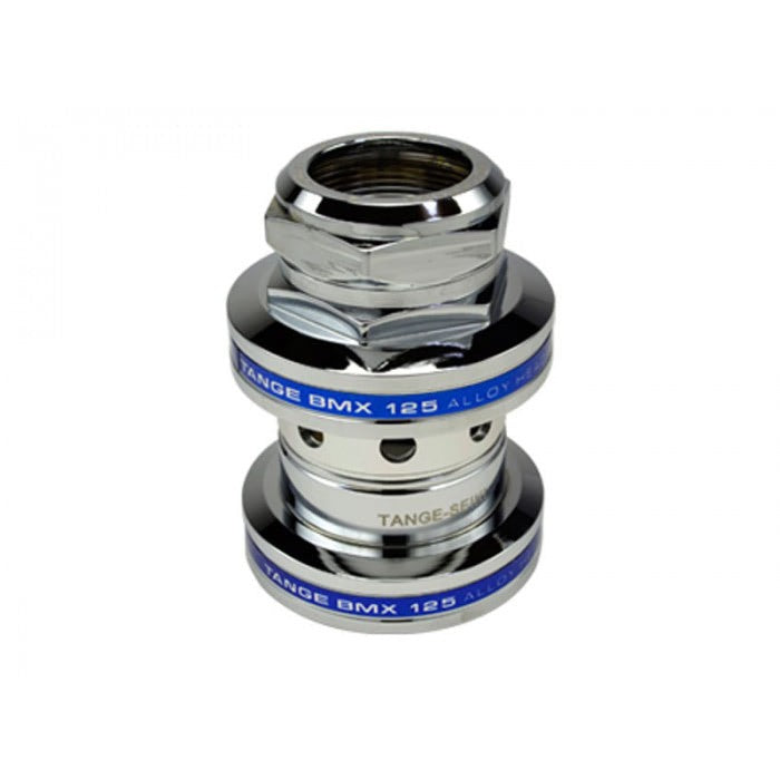 Tange MX-125 Chrome Threaded Headset / Chrome/Blue / 25.4mm