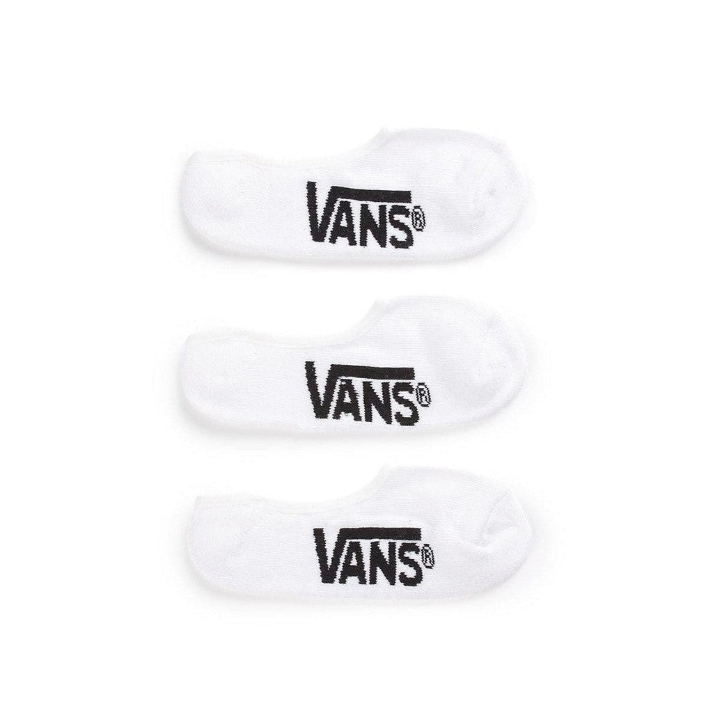 Vans Classic Super No Show Socks 3 Pack / White / US 6.5-9