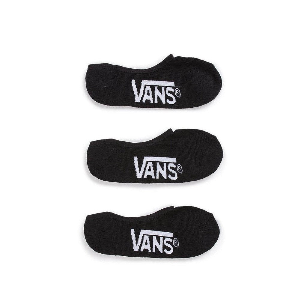 Vans Classic Super No Show Socks 3 Pack / Black / US 6.5-9