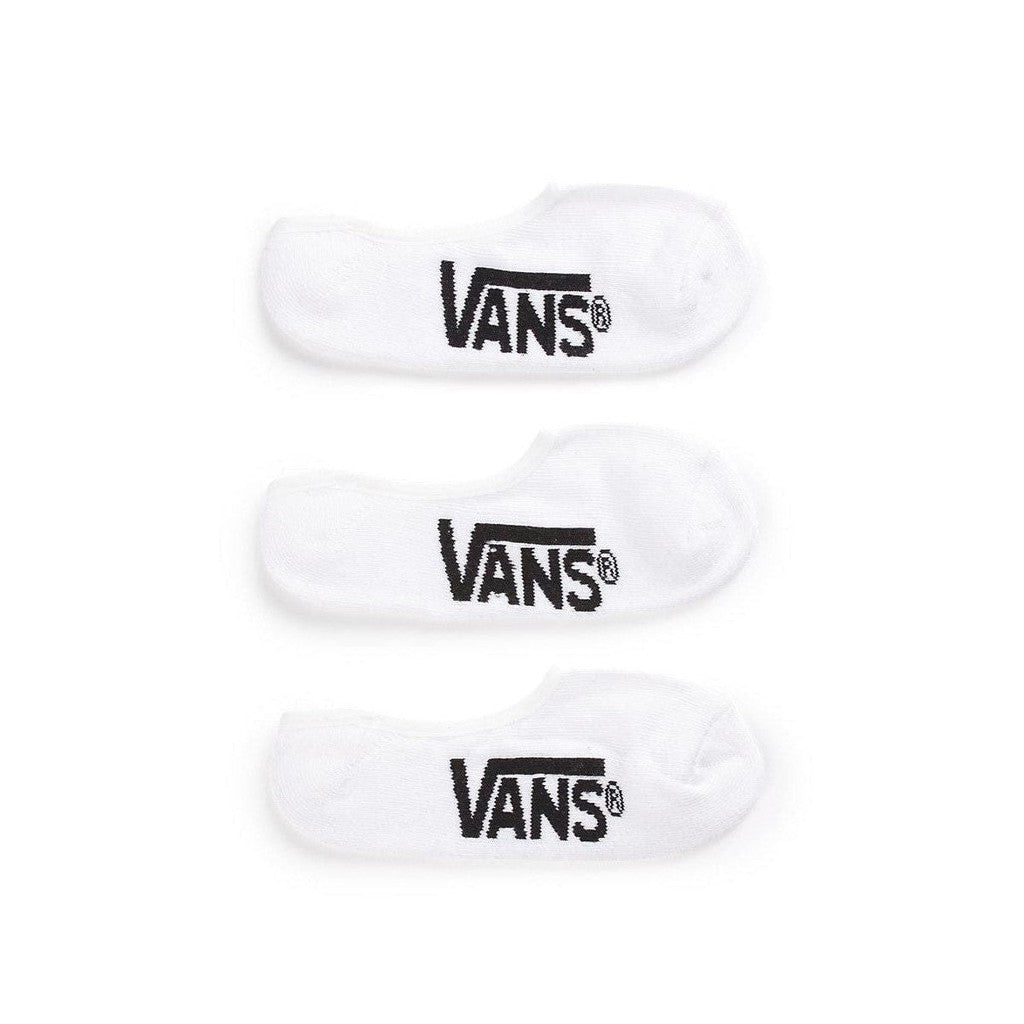 Vans Classic Super No Show Socks 3 Pack / White / US9.5-13