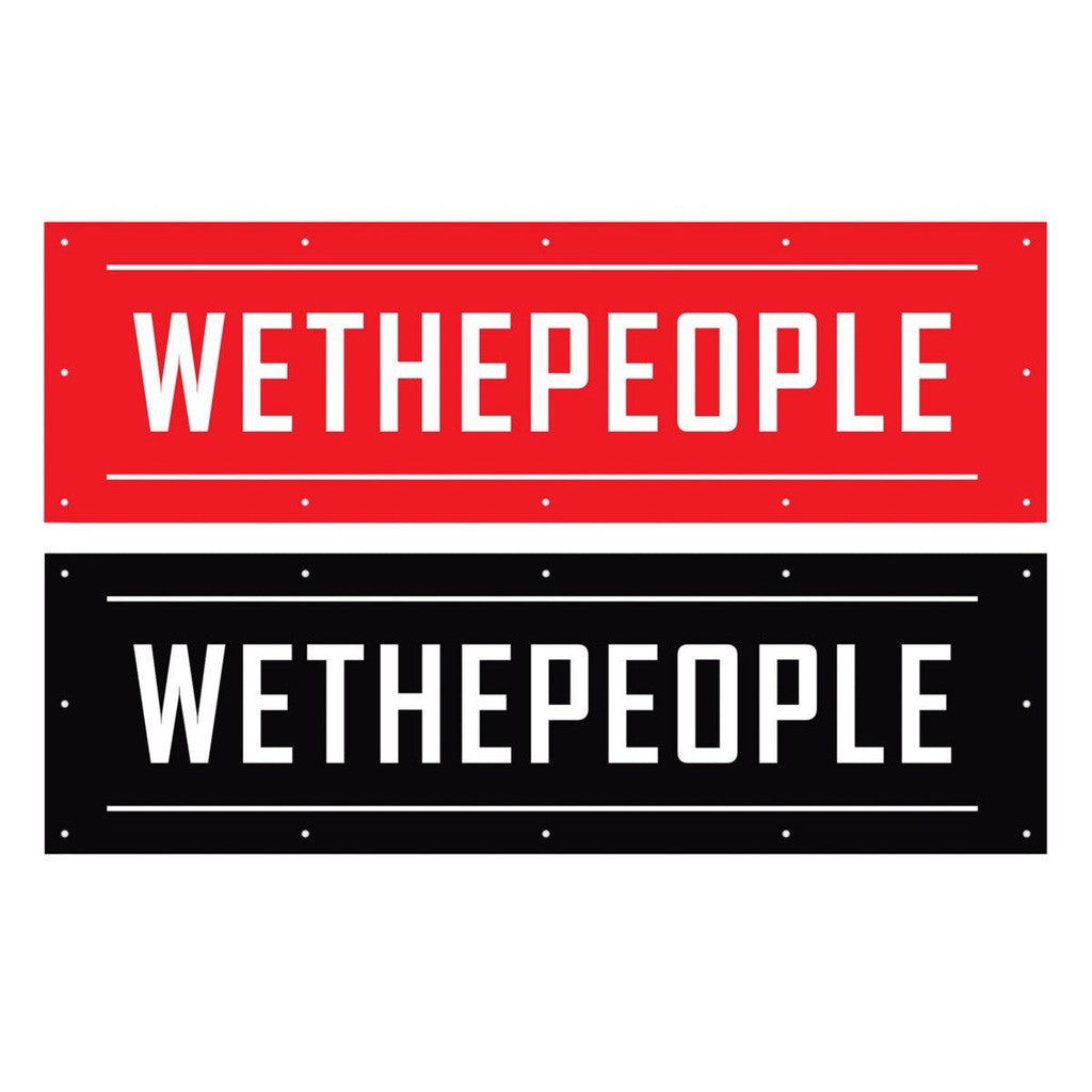 Wethepeople Contest Banner (2 Pack) / Black/Red