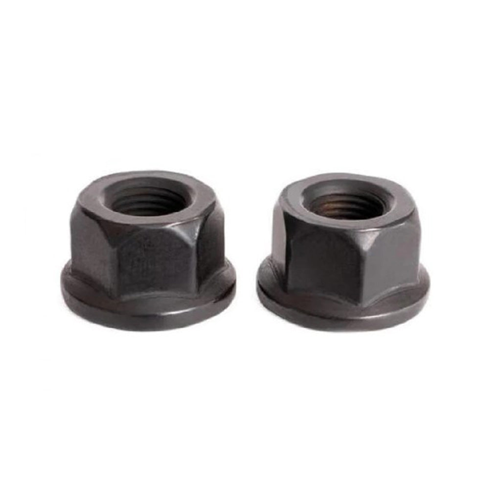 Two Wethepeople Axle Nuts (10mm / 3/8 inch) on a white background.