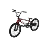 The Meybo 2025 Patron Pro XXL Bike features a straight top tube, SD Racing components, black handlebars, and thick black tires with carbon rims in red and black, shown from a slight angle against a white background.