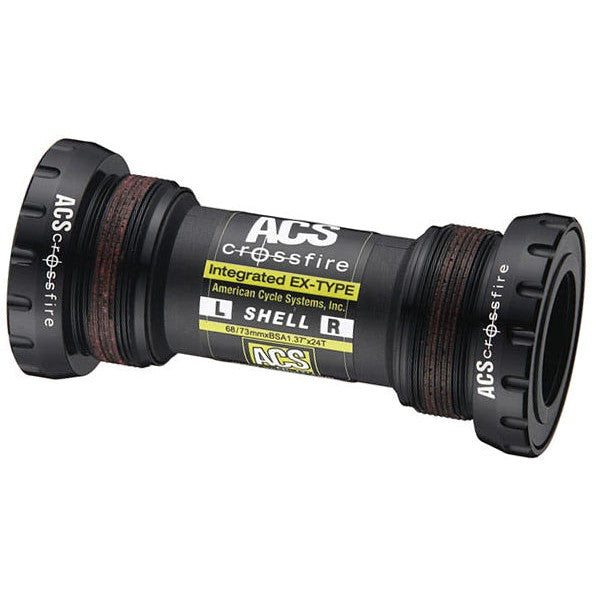 ACS Crossfire External Bottom Bracket / Black / 68/73