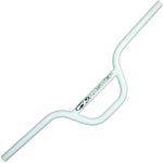 White Answer CrMo Cruiser Race Bar with the brand "Answer" logo in the center on a plain background, crafted from 4130 chromoly tubing.