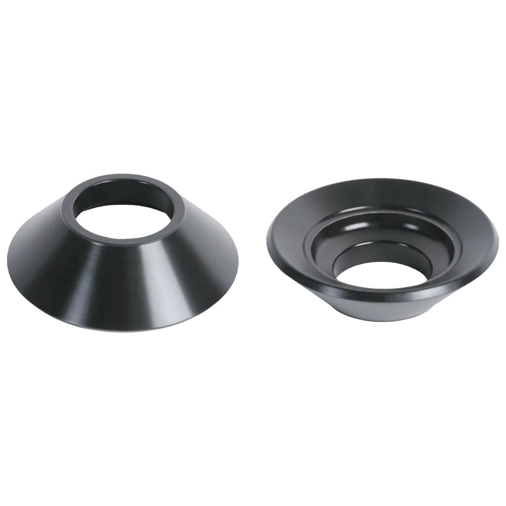 Two black ODYSSEY C5/Clutch/Antigram Hub Guards, designed for C5 and Antigram Hubs, are shown side by side with central holes.