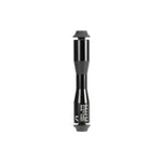 The Arise Echo Front Axle Kit is a glossy black cylinder made of 7075-T6 alloy, featuring small printed text and two rubber caps on each end.