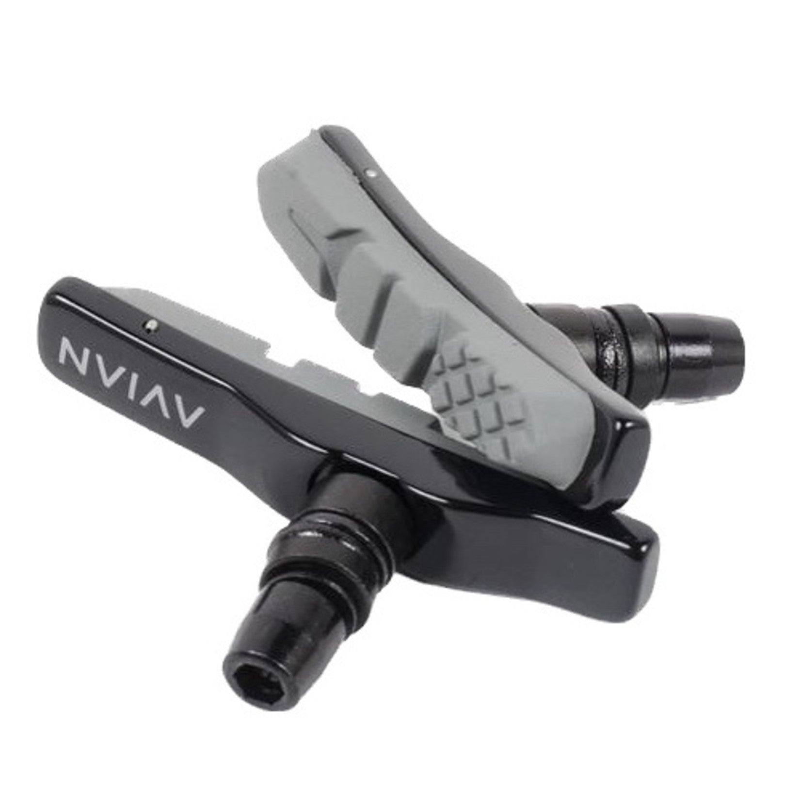 A pair of Avian Carbon Brake Pads adorned with the word vnn.