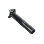 A gloss black Avian Carbon Pivotal Post 26.8mm with measurement markings and a notched top end for saddle attachment, featuring a pivotal seat mount.