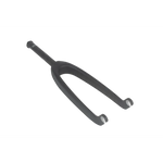 The Avian Versus Pro 20 Inch 10mm Carbon Fork features a black composite construction, straight steerer tube, and dropouts on both ends, shown isolated on a white background.