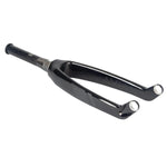 The Avian Versus Pro 20 Inch 20mm Tapered Carbon Fork is elegantly showcased on a white background.
