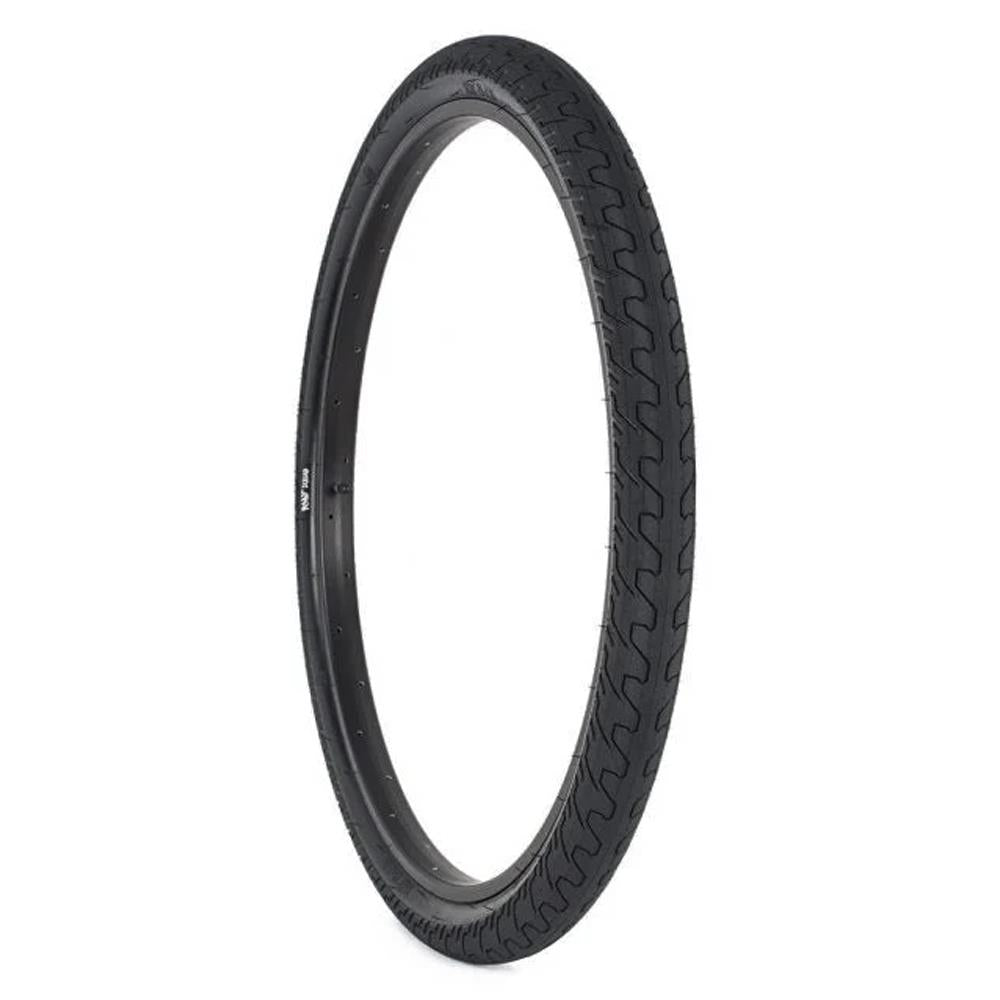The Rant Squad 29 Inch Tyre, a black performance bike tire with a textured tread, is shown standing upright against a plain white background.