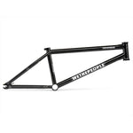 A Wethepeople Pathfinder Frame BMX, designed by Felix Prangenberg, is displayed in black on a white background with "WETHEPEOPLE" and "PATHFINDER" labels.
