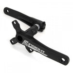 The Insight MX4 Cranks are a black 2-piece BMX racing crankset with "Insight MX4" branding and an alloy spindle, displayed on a white background.
