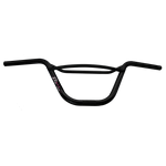 A black handlebar with a pink handle, featuring the Skyway EZ Pro 88 Handlebars.