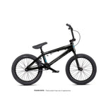 The Wethepeople Aerox 18 Inch Bike features a black compact alloy frame, thick tires, and straight handlebars, displayed on a white background.