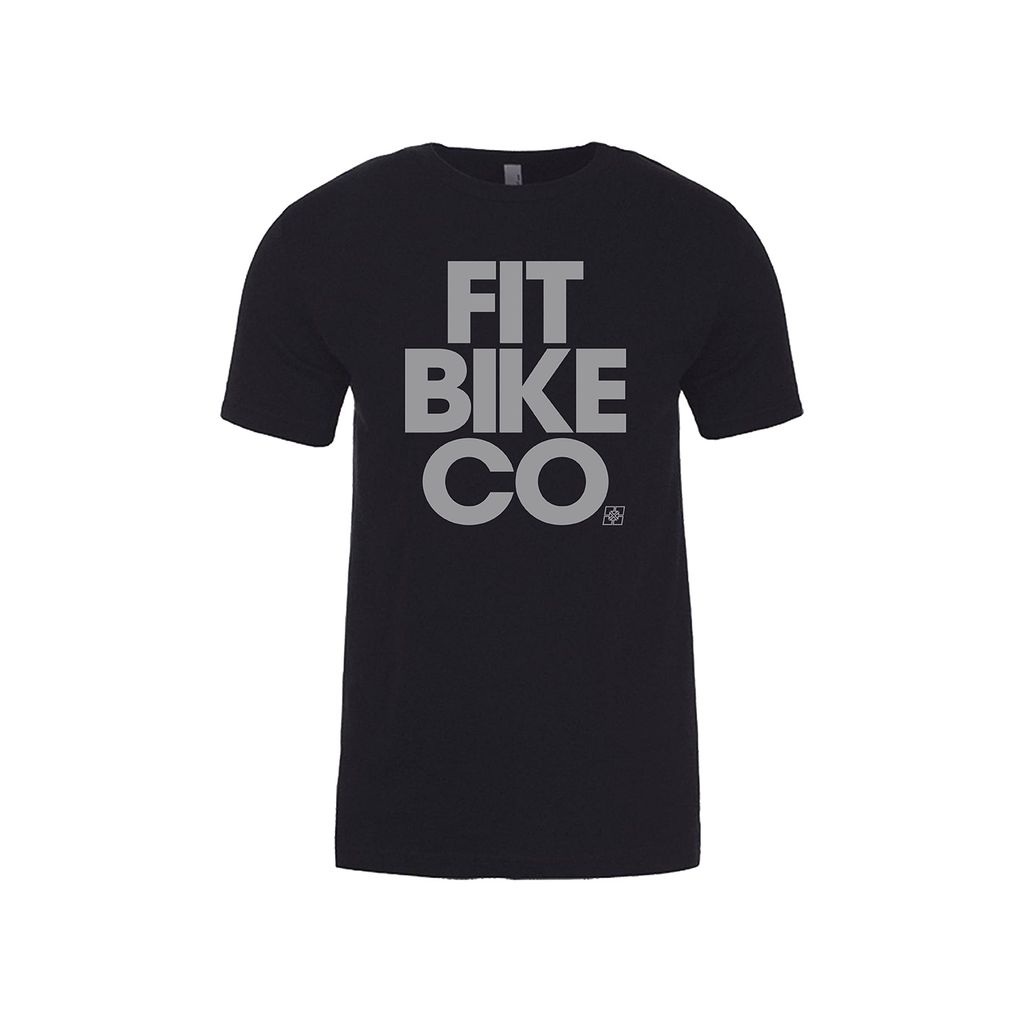 The Fit Bike Co Stacked T-Shirt features a bold chest print, letting em know your style.