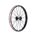 A black Salt Summit 20 Inch Front Wheel with a white SaltPlus logo on it.