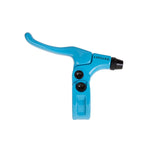 An Odyssey Monolever Medium Lever in blue, featuring a hinged clamp, two visible bolts, and "ODYSSEY" printed on the side, is displayed against a white background.