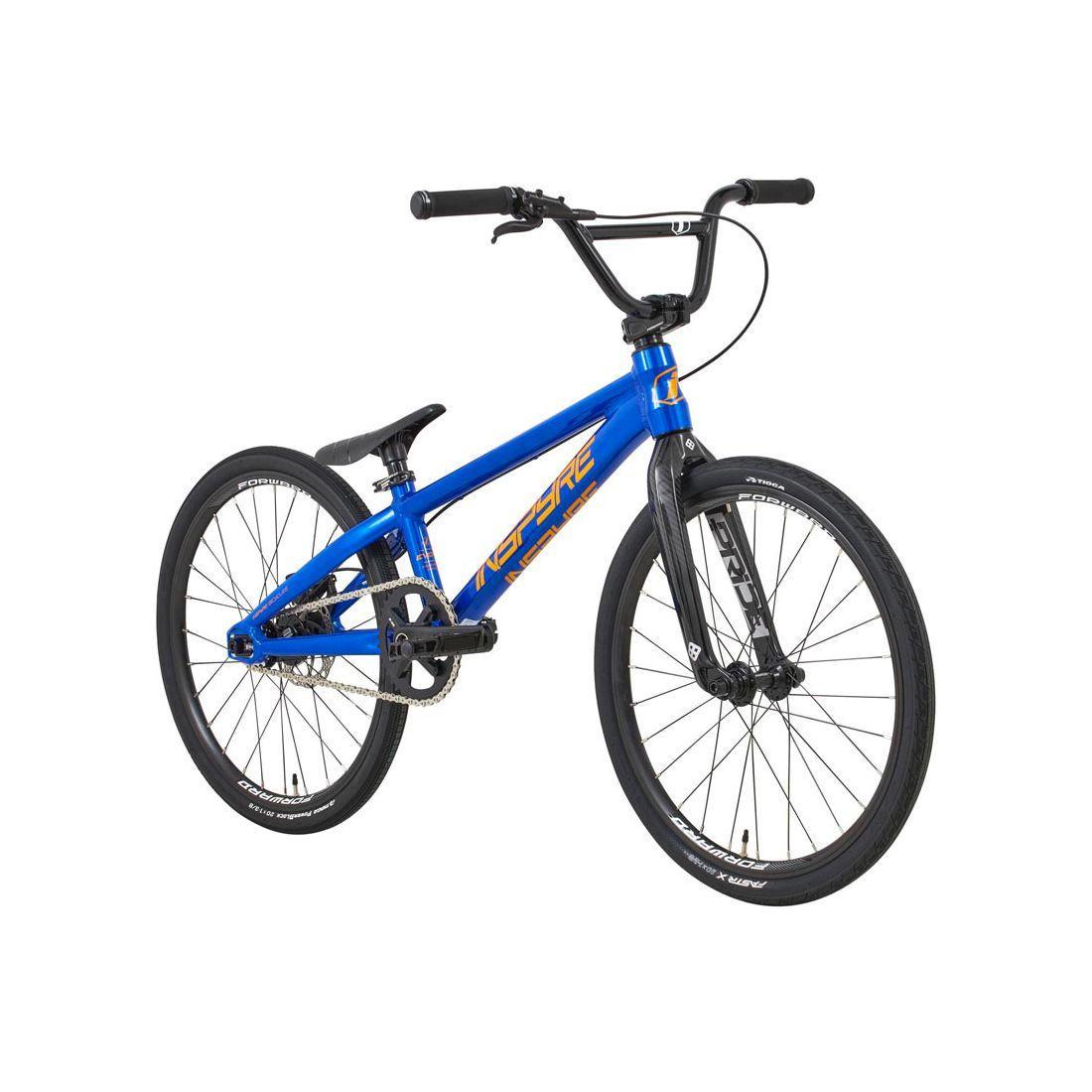 The Inspyre Evo-C Disc Expert Bike 2026, in blue with black handlebars, saddle, and wheels, is displayed on a white background.