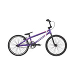 The Inspyre Neo Expert XL Bike 2026 is a purple BMX race bike with black tires, a straight handlebar, and padded seat, shown in side profile against a white background—ideal for kids’ BMX racing.