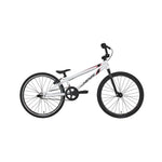 The Inspyre Neo Junior Bike 2026 is shown in profile, featuring a white frame, black tires, black seat, and straight handlebars against a plain background.