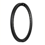 A Box Hex Lab Carbon Fibre 20 Inch Rim, featuring a stylish black rim on a pristine white background.