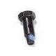 A black hex bolt featuring a blue thread-locking adhesive is ideal for securing BMX brake cable systems or upgrading your Brake Cable Knarp Odyssey Springfield setup.