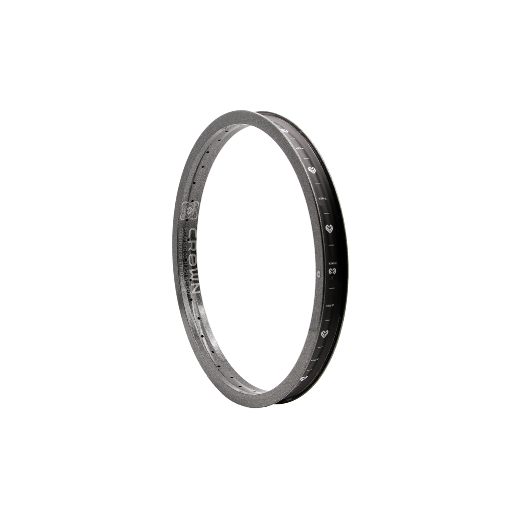 Product Description: The Eclat Crown Rim features a sleek black rim set against a clean white background that exudes modern elegance. This visually striking contrast enhances the overall aesthetic appeal of the Eclat Crown Rim. Ideal