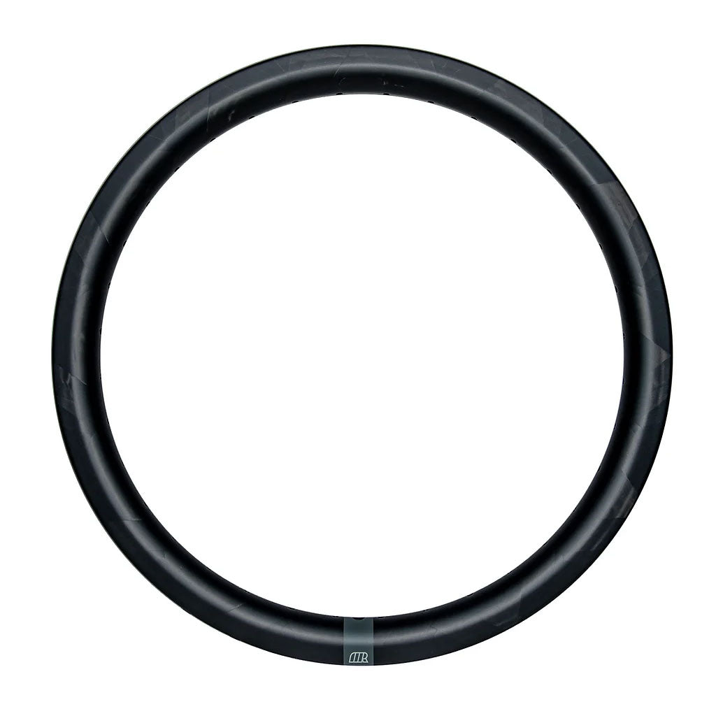 A black ring featuring Michram 68 Series carbon rim 406 material on a white background.
