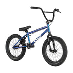 A blue affordable Raven Trickster 18 Inch Bike on a white background.