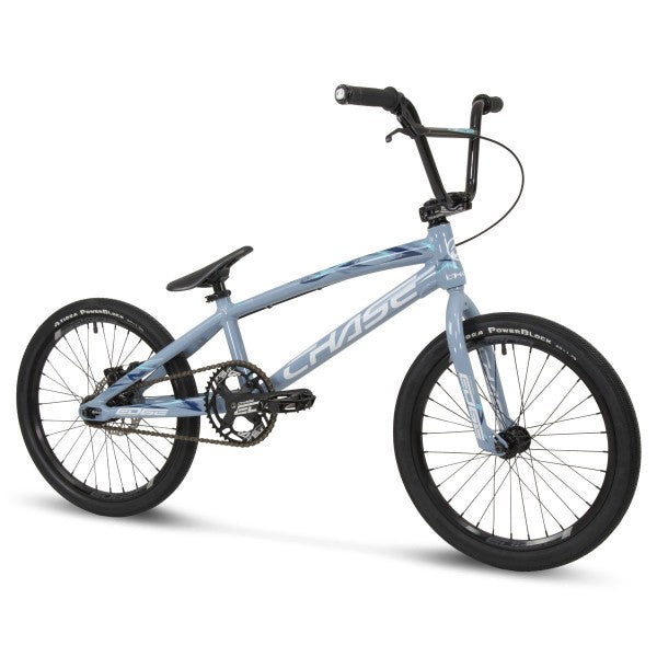 A blue Chase Edge Pro L Bike (2024) on a white background.