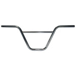 The DRS Retro Bars are chrome BMX bike handlebars with a two-piece design and a crossbar for added support, capturing the retro 80's style. Perfect for riders aiming to infuse their ride with an old-school vibe.