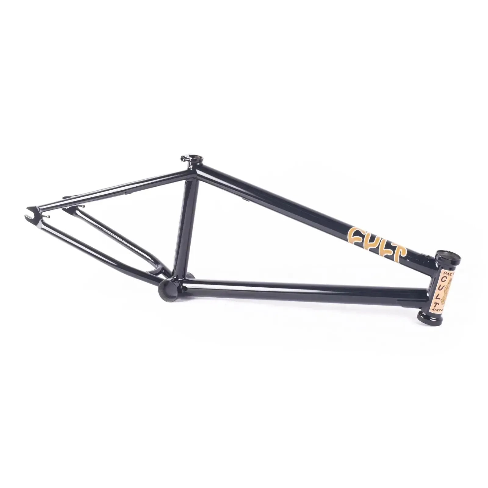 The Cult Dak Frame, recognized for its durability and street riding capabilities, features the "Cult" label on the top tube against a white background.