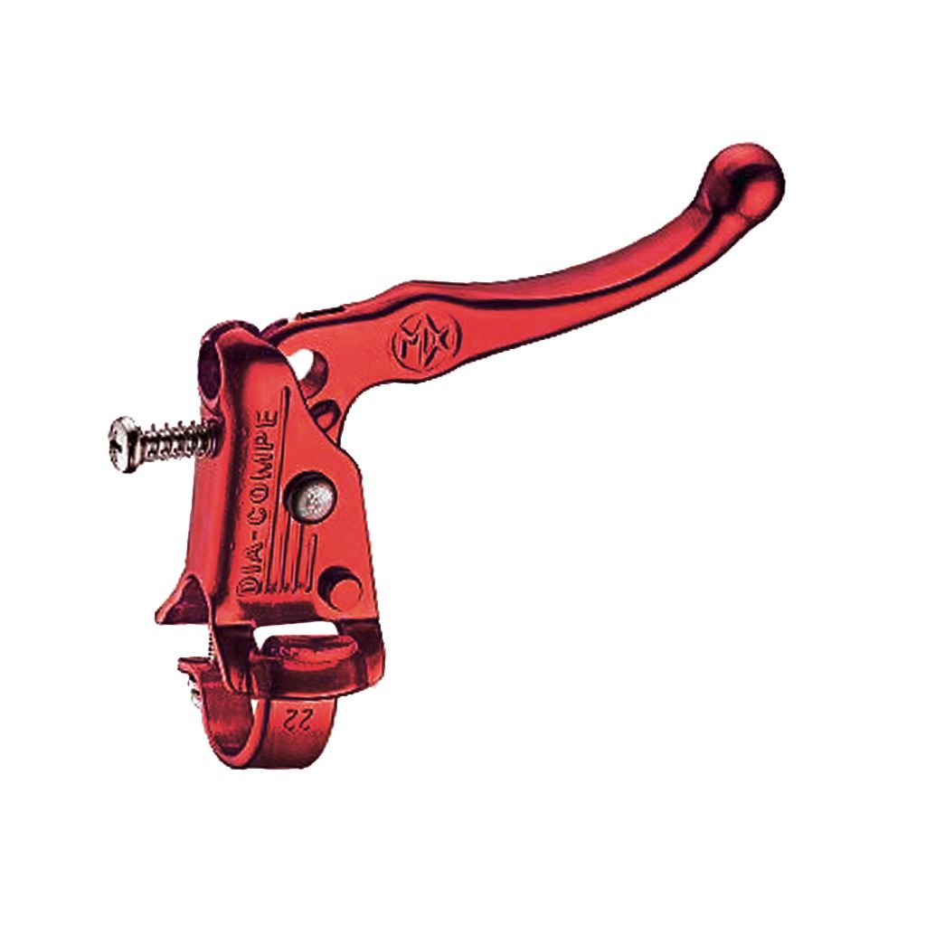 Red metal Dia Compe Tech 3 Sidepull Brake Lever for old school rebuilds.