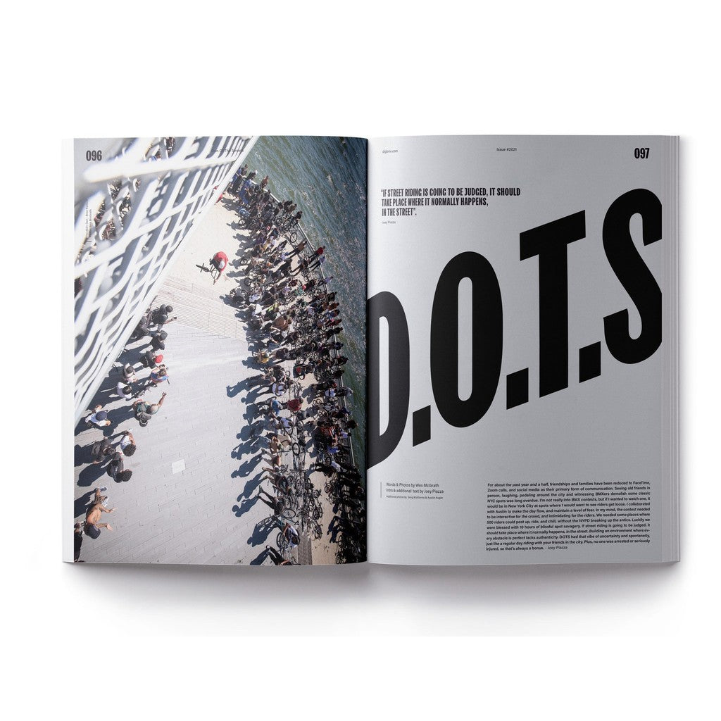 A DIG Book 2021 - Photo Annual magazine issue with the word dots on it.