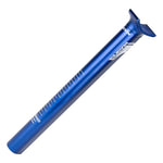 Blue ELEVN Aero Seat Post Pivotal 27.2mm bicycle pump on a white background.