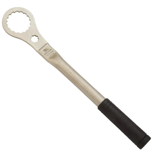 A Pro Series External Bottom Bracket Tool with a black handle on a white background, specifically designed for Bottom bracket cups.