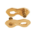 Two gold KMC K1SL Connecting Links are shown side by side on a white background.