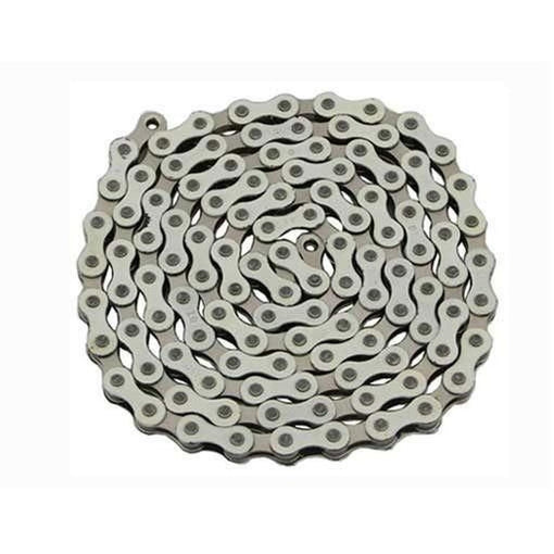 The YBN S-410 Full Link Chain, featuring interlocking metal links in a coiled arrangement, is displayed on a white background.