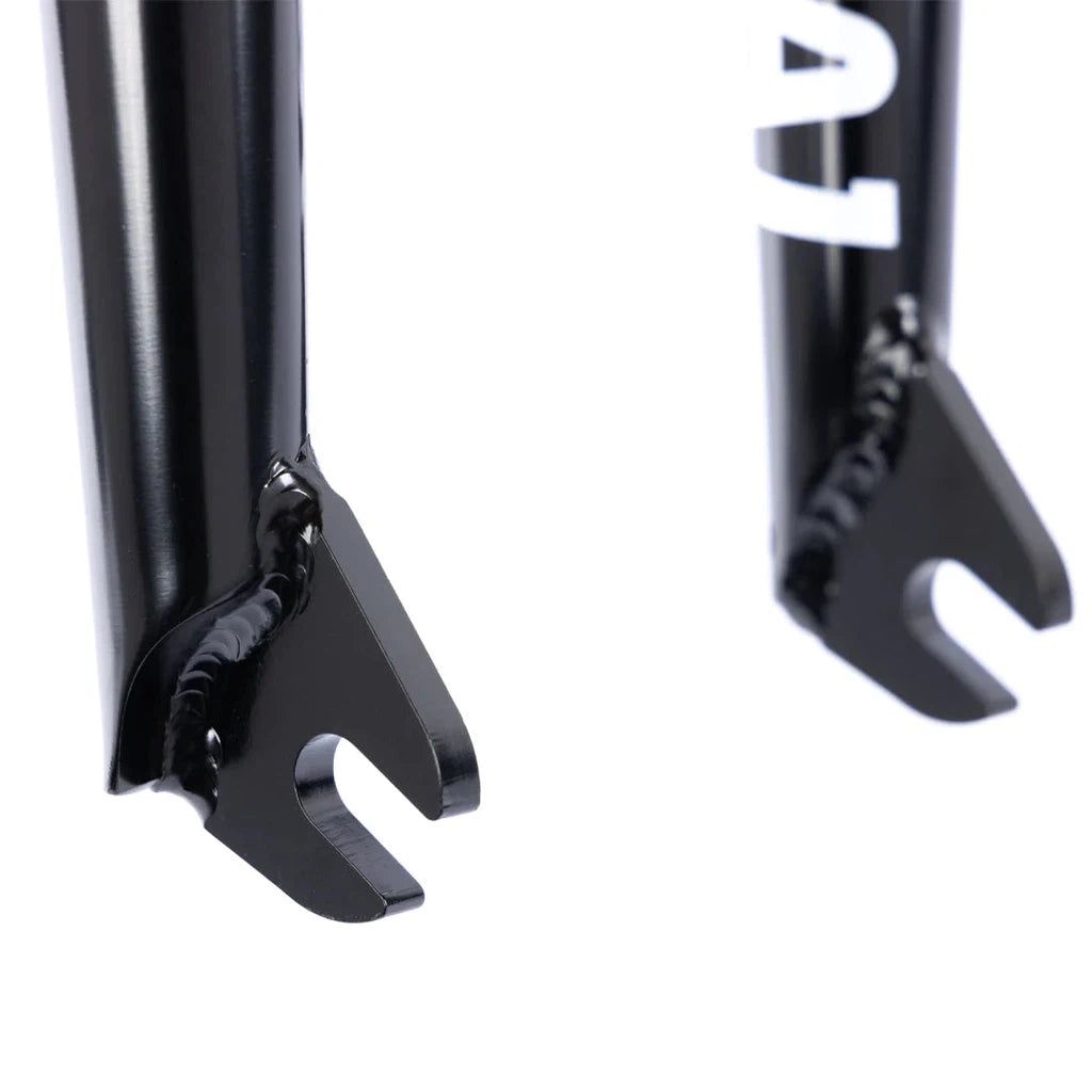 A pair of black heat-treated Federal Assault 15 Forks on a white background.