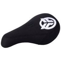 Federal Mid Pivotal Logo Seat in black, featuring soft padding and a white embroidered logo on the rear, shown against a plain background.
