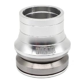 Fiend Ransom Integrated Headset consisting of a silver metal top cap and a grey sealed cartridge bearing assembly.